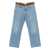 Marni Marni Jeans With Velvet Trim And Floral Appliques BLUE