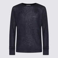 Pulovere Auralee Navy Blue Knitwear Barbati