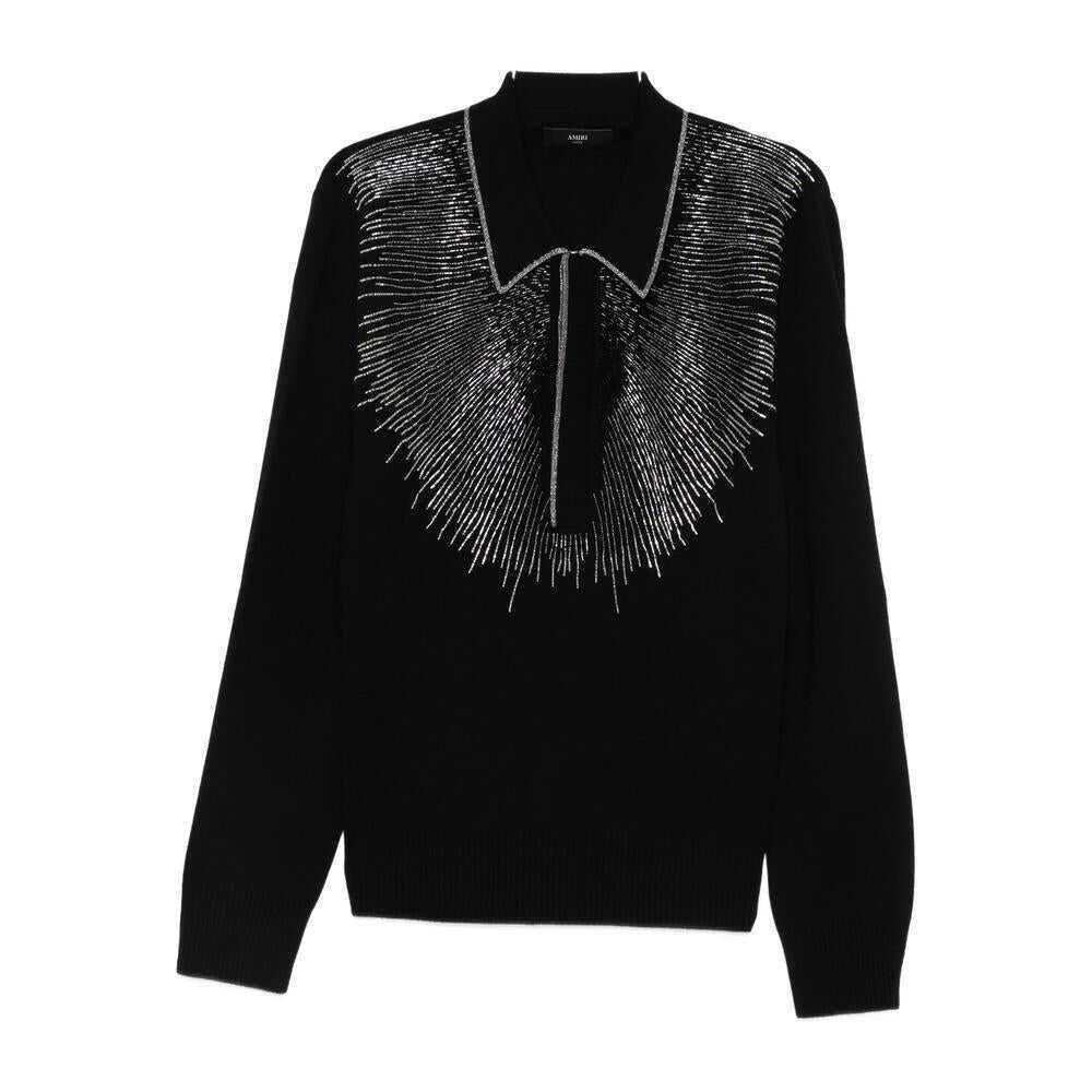 Tricouri Polo AMIRI Amiri Polo Shirts Black Barbati (BM 19325790) 1