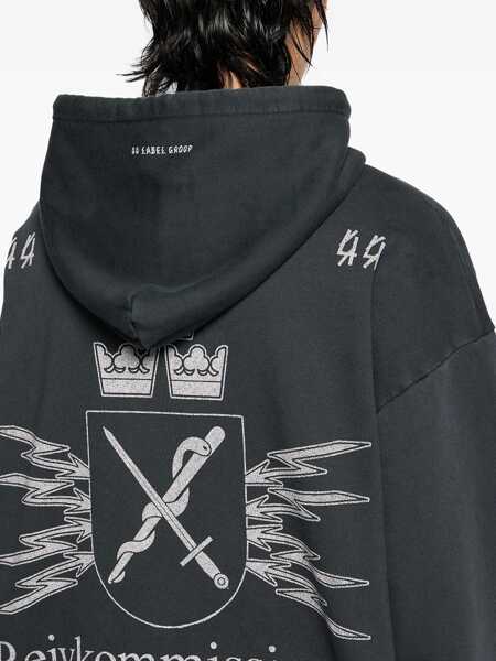 Bluze de trening M44 LABEL GROUP M44 Label Group 44 Label Group Sweatshirt With Prints And Hoodie Black Barbati (BM 19325844) 4