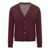 FILIPPO DE LAURENTIIS Filippo De Laurentiis Filippo De Laurentiis Bordeaux Wool Cardigan RED