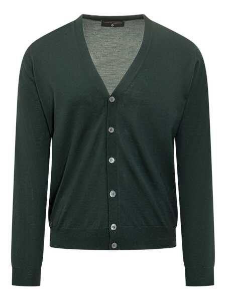 Cardigane FILIPPO DE LAURENTIIS Filippo De Laurentiis Filippo De Laurentiis Wool Cardigan Green GREEN Barbati (BM 19326036) 1