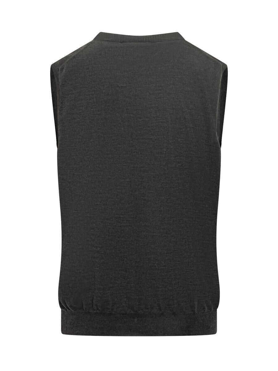 Geci FILIPPO DE LAURENTIIS Filippo De Laurentiis Filippo De Laurentiis Grey Wool Vest With Buttons GREY Barbati (BM 19326039) 2