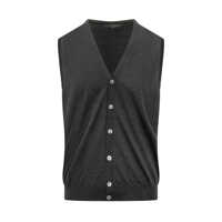 Geci Filippo De Laurentiis Filippo De Laurentiis Grey Wool Vest With Buttons Barbati