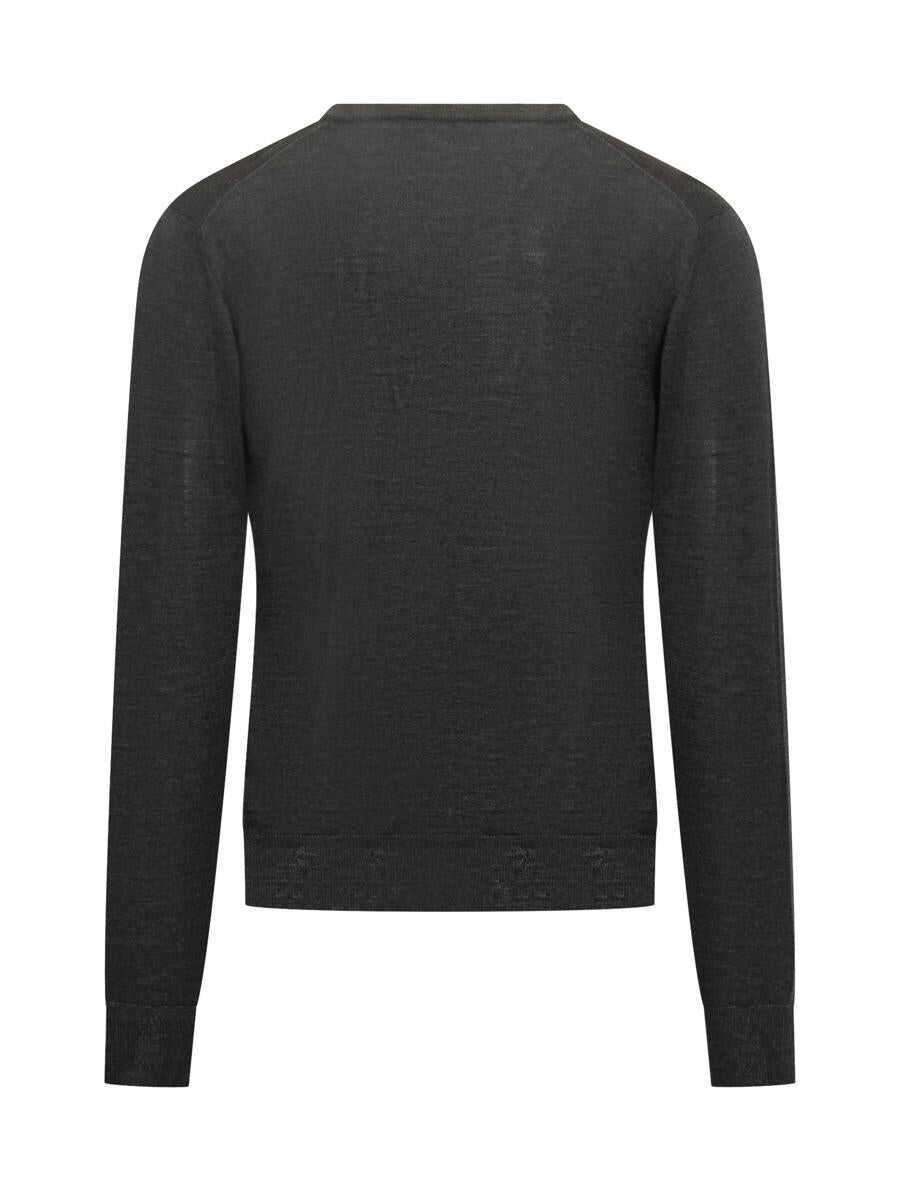 Pulovere FILIPPO DE LAURENTIIS Filippo De Laurentiis Filippo De Laurentiis Grey Wool V-Neck Sweater GREY Barbati (BM 19326192) 2