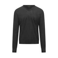 Pulovere Filippo De Laurentiis Filippo De Laurentiis Grey Wool V-Neck Sweater Barbati