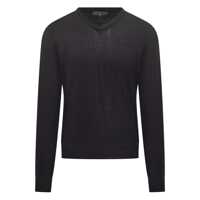Pulovere Filippo De Laurentiis Filippo De Laurentiis Wool V-Neck Sweater Black Barbati