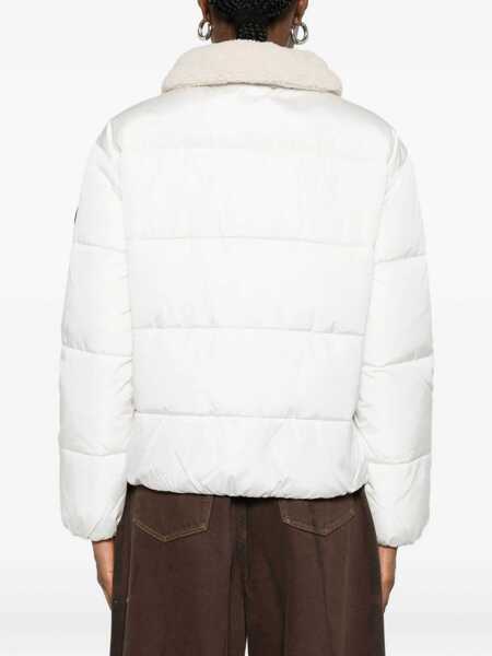 Paltoane Save the Duck Save The Duck White Down Jacket Honey With Fur WHITE Femei (BM 19326237) 4