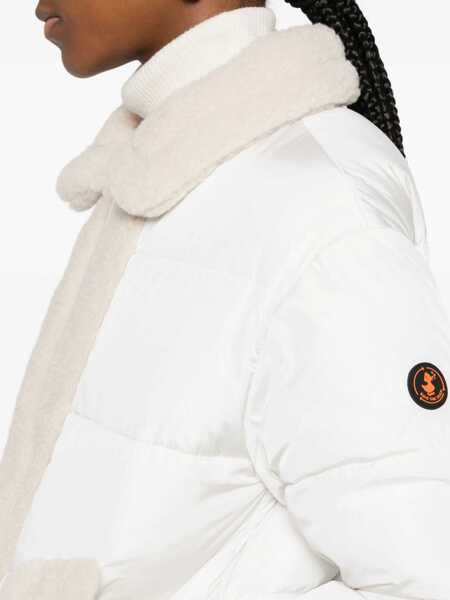 Paltoane Save the Duck Save The Duck White Down Jacket Honey With Fur WHITE Femei (BM 19326237) 5