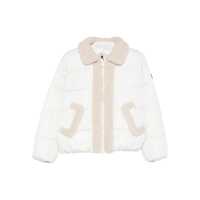Paltoane Save The Duck White Down Jacket 'Honey' With Fur Femei