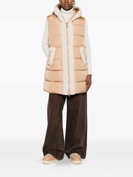 Geci Save the Duck Save The Duck Beige Dolce Vest With Fur Beige Femei (BM 19326258) 2
