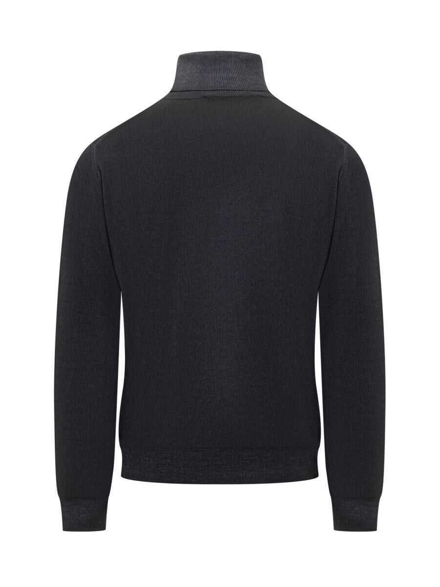 Pulovere FILIPPO DE LAURENTIIS Filippo De Laurentiis Filippo De Laurentiis Dark Grey Wool Turtleneck BLUE Barbati (BM 19326276) 2