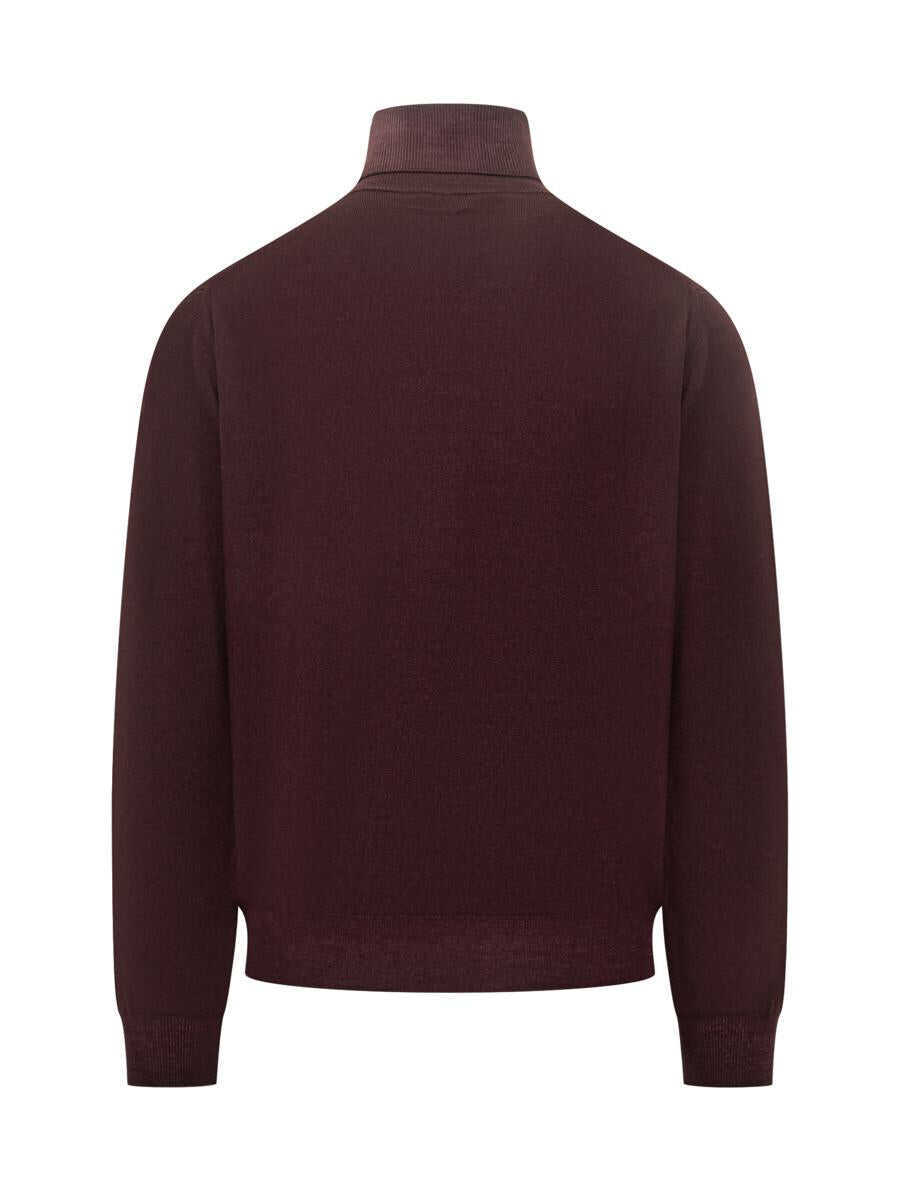 Pulovere FILIPPO DE LAURENTIIS Filippo De Laurentiis Filippo De Laurentiis Bordeaux Wool Turtleneck RED Barbati (BM 19326282) 2