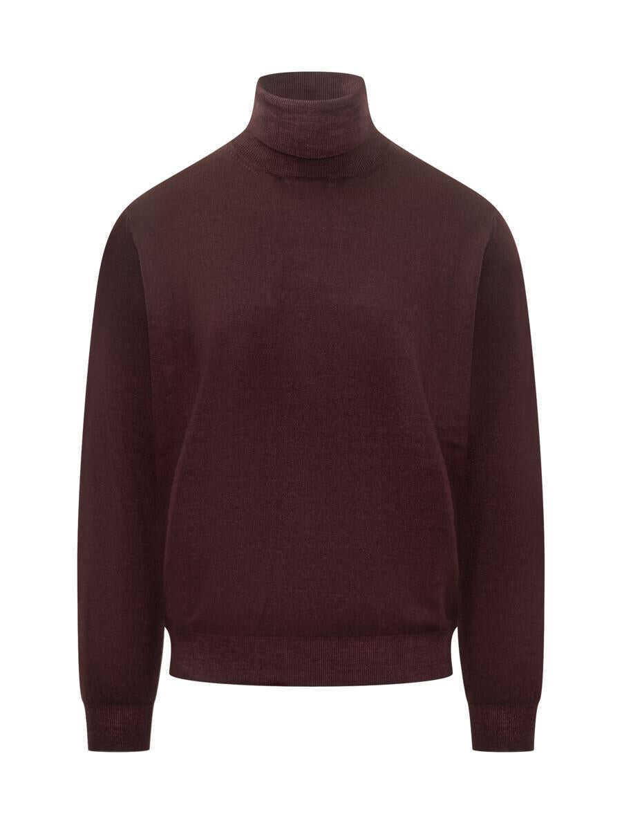 Pulovere FILIPPO DE LAURENTIIS Filippo De Laurentiis Filippo De Laurentiis Bordeaux Wool Turtleneck RED Barbati (BM 19326282) 1
