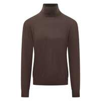Pulovere FILIPPO DE LAURENTIIS Filippo De Laurentiis Filippo De Laurentiis Brown Wool Turtleneck