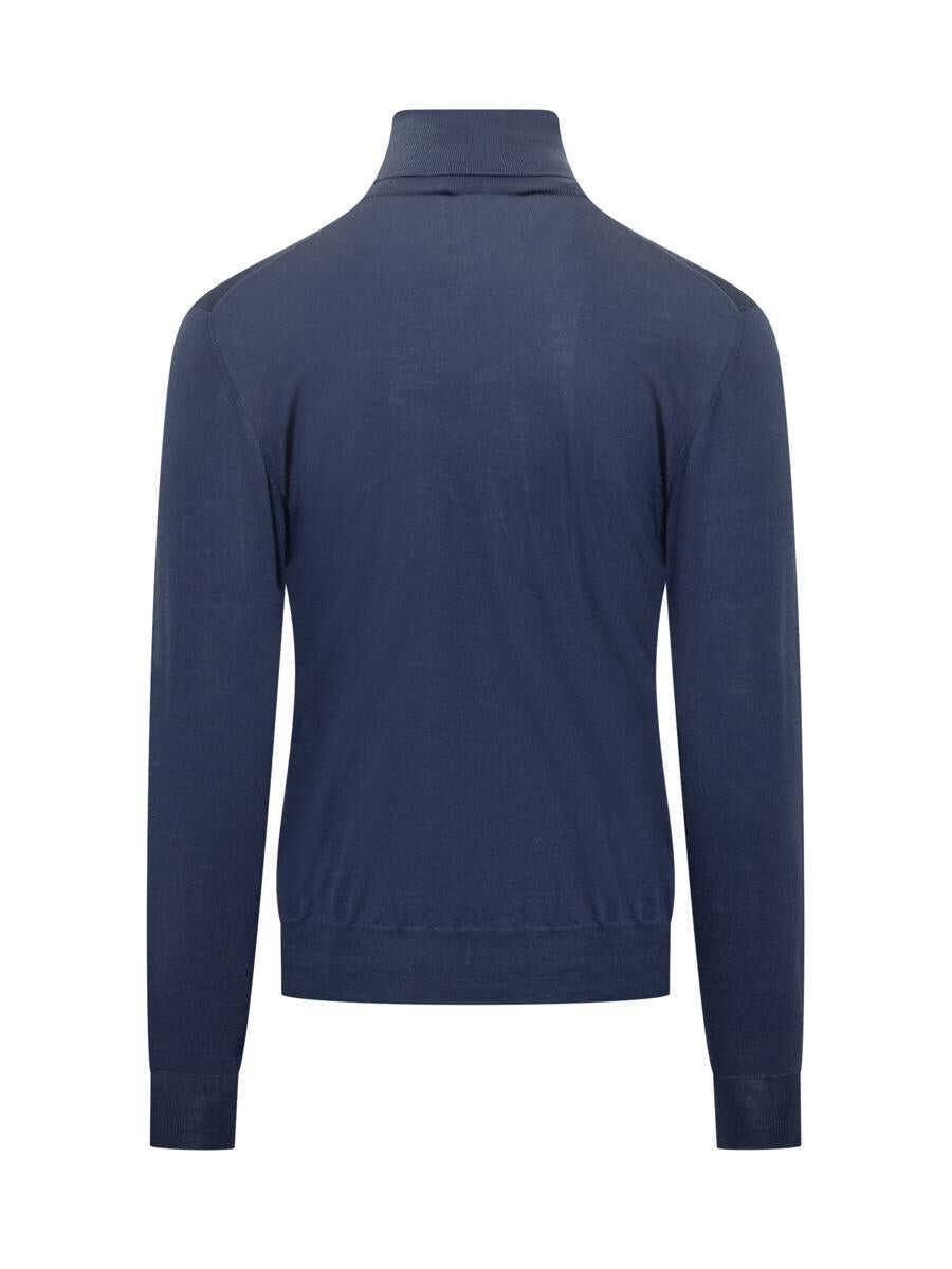 Pulovere FILIPPO DE LAURENTIIS Filippo De Laurentiis Filippo De Laurentiis Wool Turtleneck Blue BLUE Barbati (BM 19326294) 2