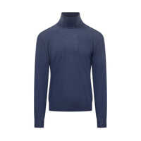 Pulovere Filippo De Laurentiis Filippo De Laurentiis Wool Turtleneck Blue Barbati