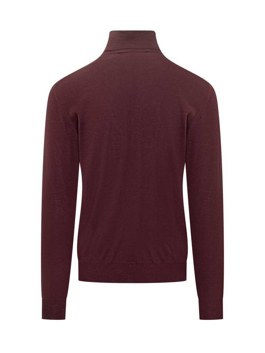 Pulovere FILIPPO DE LAURENTIIS Filippo De Laurentiis Filippo De Laurentiis Bordeaux Wool Turtleneck RED Barbati (BM 19326297) 2