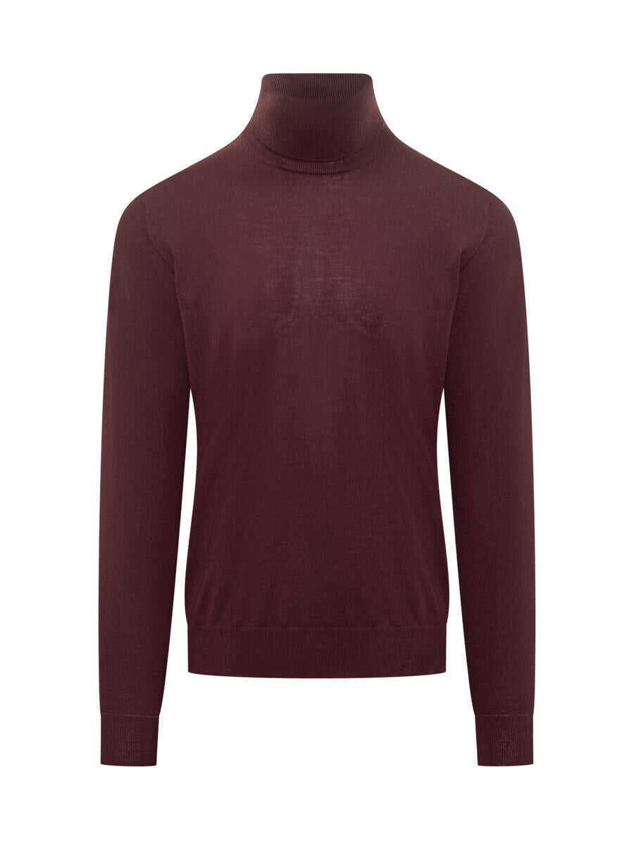 Pulovere FILIPPO DE LAURENTIIS Filippo De Laurentiis Filippo De Laurentiis Bordeaux Wool Turtleneck RED Barbati (BM 19326297) 1