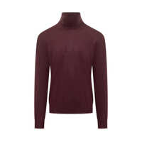 Pulovere Filippo De Laurentiis Filippo De Laurentiis Bordeaux Wool Turtleneck Barbati