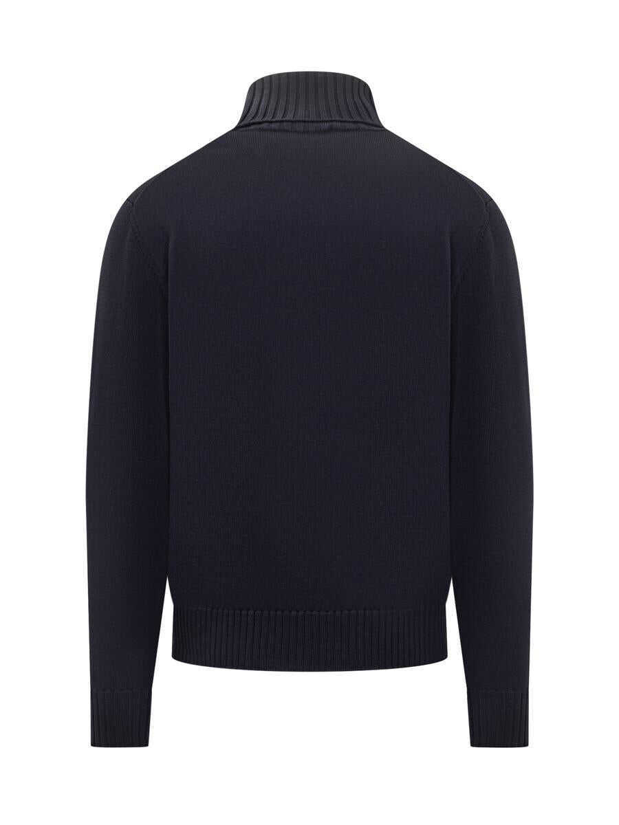 Pulovere FILIPPO DE LAURENTIIS Filippo De Laurentiis Filippo De Laurentiis Wool Turtleneck Dark Blue BLUE Barbati (BM 19326300) 2