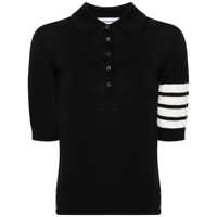 Tricouri Polo Thom Browne Thom Browne Relaxed Fit Polo With 4 Bars In Fine Merino Wool Clothing