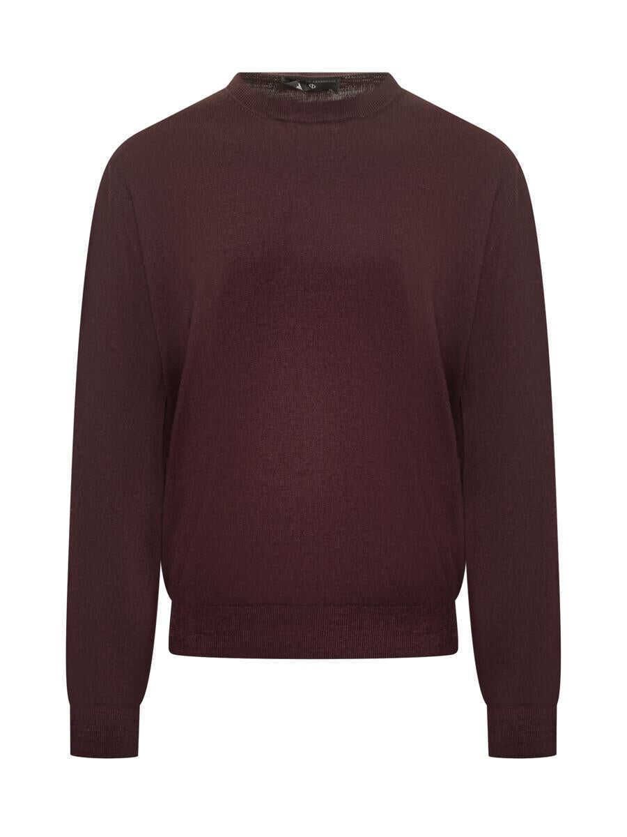 Pulovere FILIPPO DE LAURENTIIS Filippo De Laurentiis Filippo De Laurentiis Bordeaux Wool Crew Neck Sweater RED Barbati (BM 19326486) 1