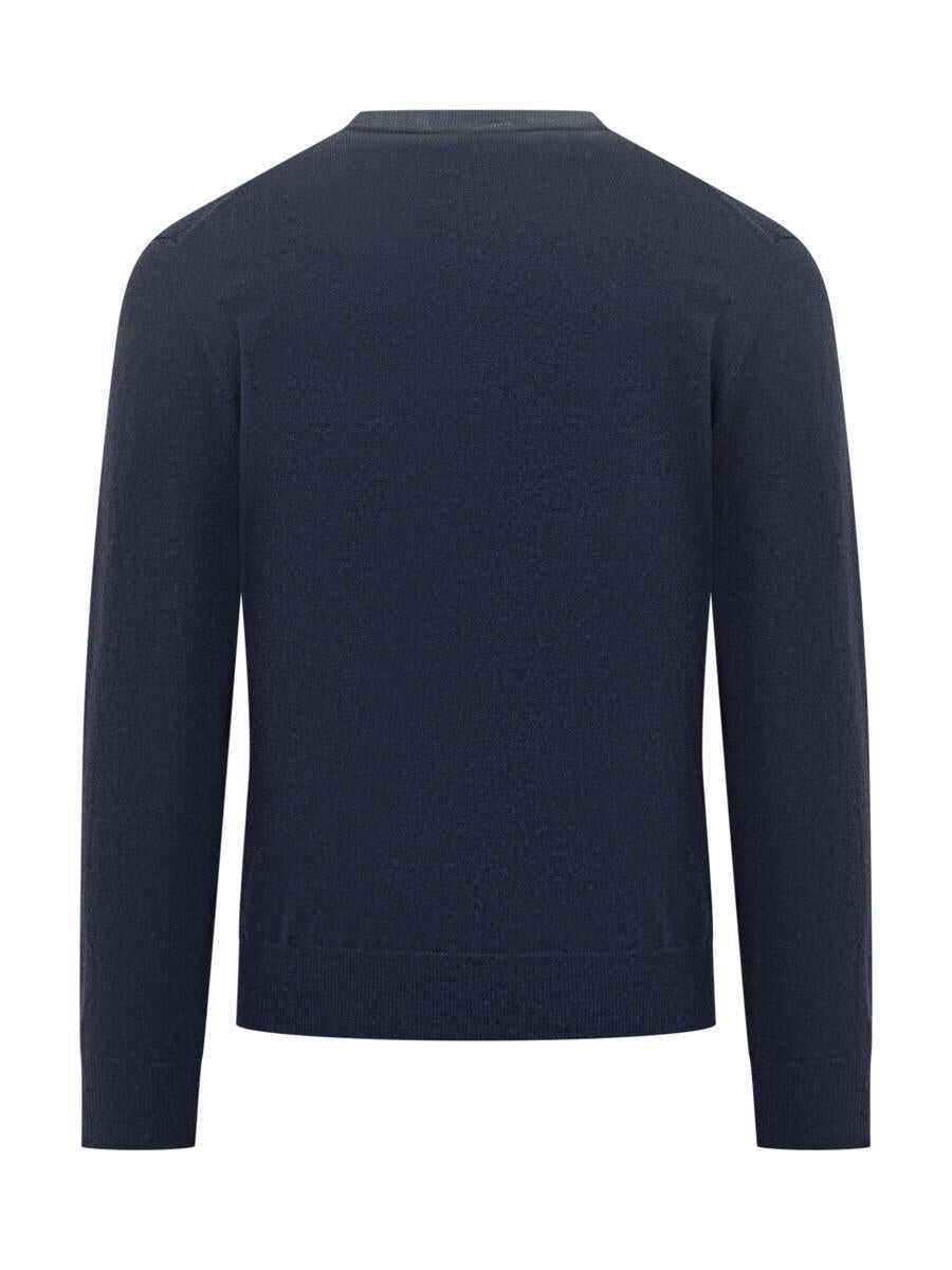 Pulovere FILIPPO DE LAURENTIIS Filippo De Laurentiis Filippo De Laurentiis Dark Blue Wool Crew Neck Sweater BLUE Barbati (BM 19326495) 2
