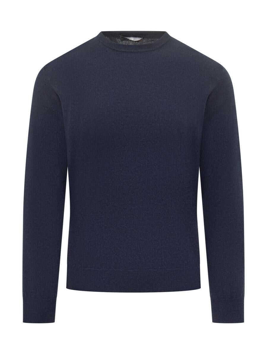 Pulovere FILIPPO DE LAURENTIIS Filippo De Laurentiis Filippo De Laurentiis Dark Blue Wool Crew Neck Sweater BLUE Barbati (BM 19326495) 1