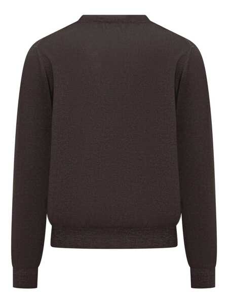 Pulovere FILIPPO DE LAURENTIIS Filippo De Laurentiis Filippo De Laurentiis Brown Wool Crew Neck Sweater GREY Barbati (BM 19326498) 2