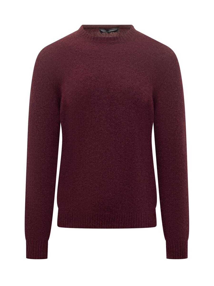 Pulovere FILIPPO DE LAURENTIIS Filippo De Laurentiis Filippo De Laurentiis Bordeaux Wool Crew Neck Sweater RED Barbati (BM 19326501) 1