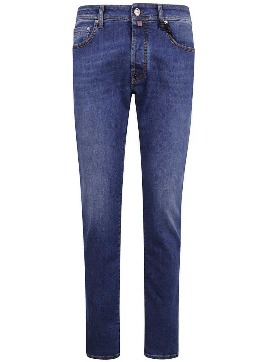 Blugi Jacob Cohen Jacob Cohen Pant 5 Pockets Slim Fit Bard V1 Denim Clothing BLUE Barbati (BM 19326657) 1