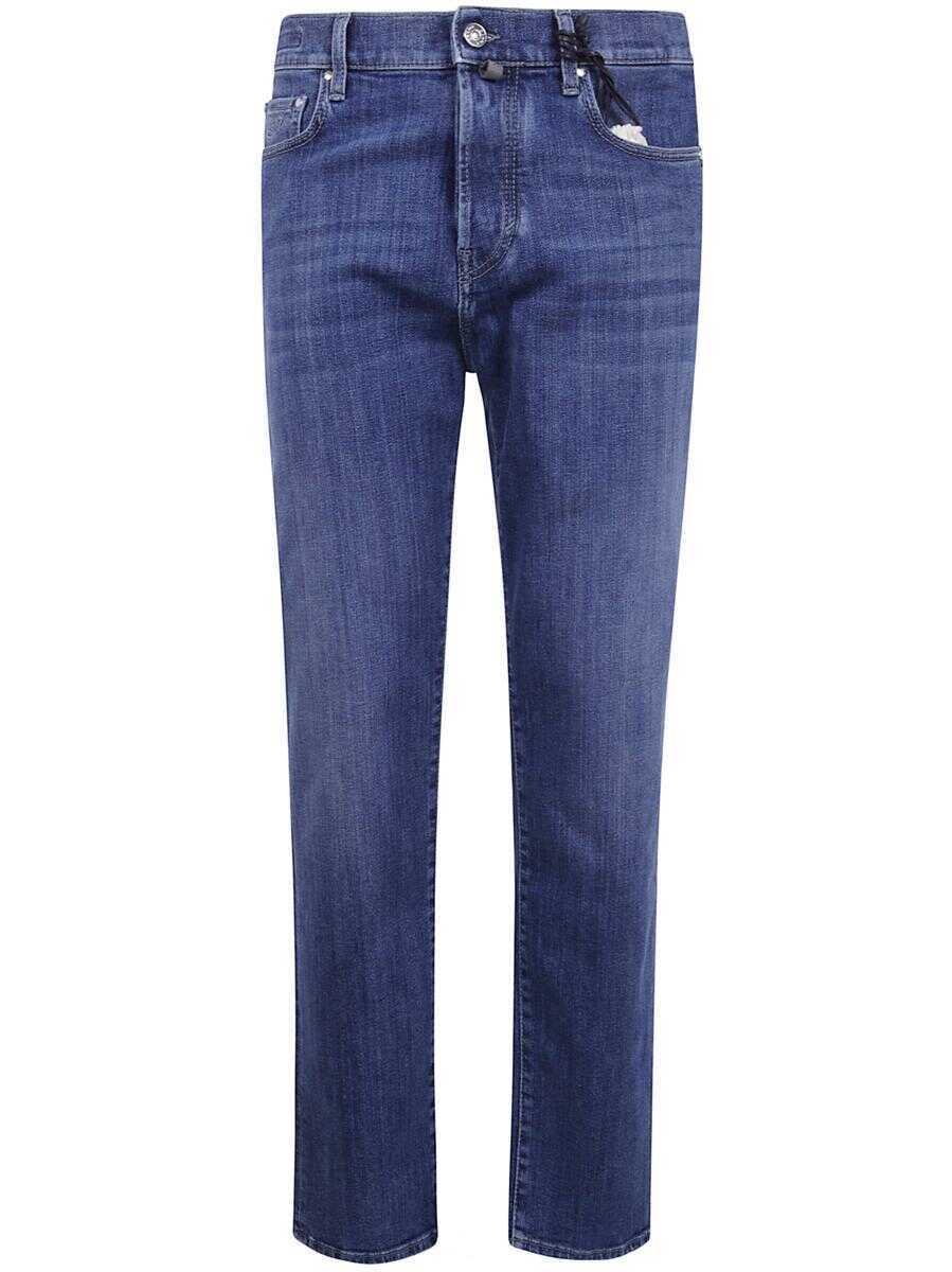 Blugi Jacob Cohen Jacob Cohen Pant 5 Pockets Regular Straight Medium Rise Fit Edo V1 Denim Clothing BLUE Barbati (BM 19326666) 1