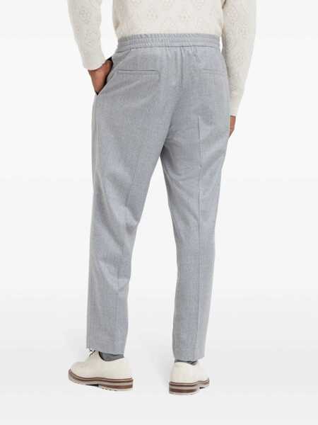 Pantaloni Brunello Cucinelli Brunello Cucinelli Front Pleat Pants GRAY Barbati (BM 19326822) 4