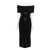 Michael Kors Michael Kors Black Midi Dress With Bardot Neckline Black