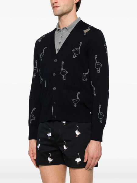 Pulovere Thom Browne Thom Browne Sweaters BLUE Barbati (BM 19326894) 3