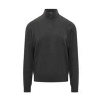 Pulovere Filippo De Laurentiis Filippo De Laurentiis Wool Sweater With Grey Half Zip Barbati