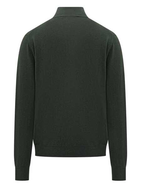 Pulovere FILIPPO DE LAURENTIIS Filippo De Laurentiis Filippo De Laurentiis Wool Sweater With Half Zip Green GREEN Barbati (BM 19326993) 2