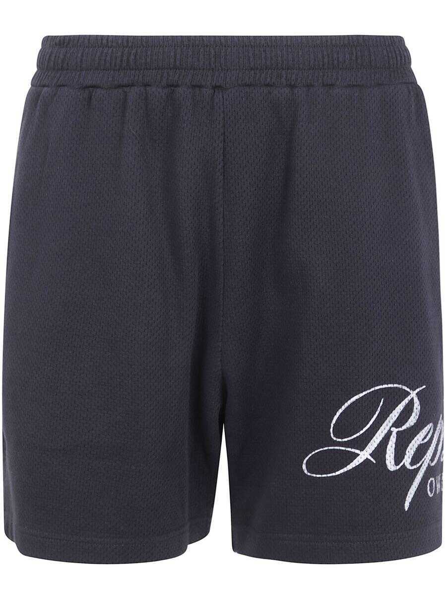 Pantaloni REPRESENT Represent  Owners Club Script Mesh Short Clothing Black Barbati (BM 19327236) 1