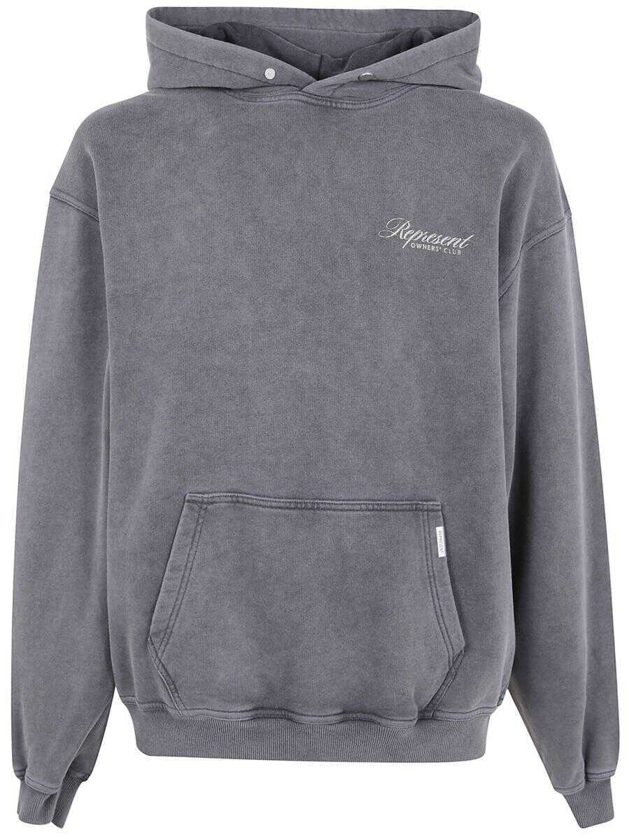 Bluze de trening REPRESENT Represent  Owners Club Script Hoodie Clothing GREY Barbati (BM 19327242) 1