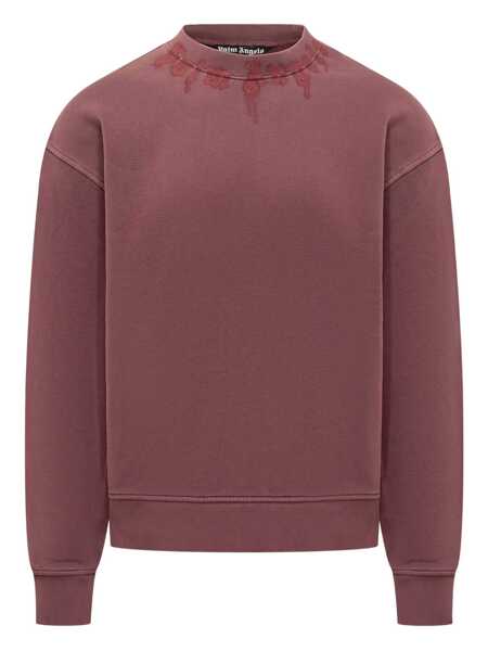 Pulovere Palm Angels Palm Angels Palm Angels Sweatshirt With Logo Spray RED Barbati (BM 19327404) 1