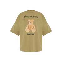 Tricouri Palm Angels Palm Angels T-Shirt Bear In Mind Olive Barbati