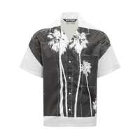 Camasi Palm Angels Palm Angels Shirt With Palm Print Barbati