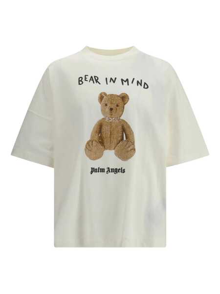 Tricouri Palm Angels Palm Angels Palm Angels T-Shirt Bear In Mind WHITE Barbati (BM 19327440) 1