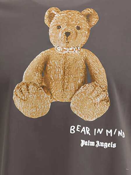 Tricouri Palm Angels Palm Angels Palm Angels T-Shirt Bear In Mind GREY Barbati (BM 19327443) 3