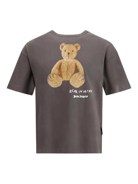 Tricouri Palm Angels Palm Angels Palm Angels T-Shirt Bear In Mind GREY Barbati (BM 19327443) 1