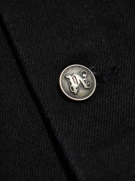 Geci Palm Angels Palm Angels Palm Angels Jacket With Gothic Logo Embroidery Black Barbati (BM 19327482) 5