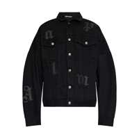 Geci Palm Angels Palm Angels Jacket With Gothic Logo Embroidery Barbati