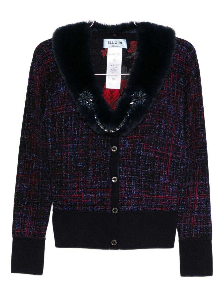 Geci Blumarine Blumarine Long-Sleeve Jacket Featuring Embellished Details MULTICOLOUR Femei (BM 19327632) 1