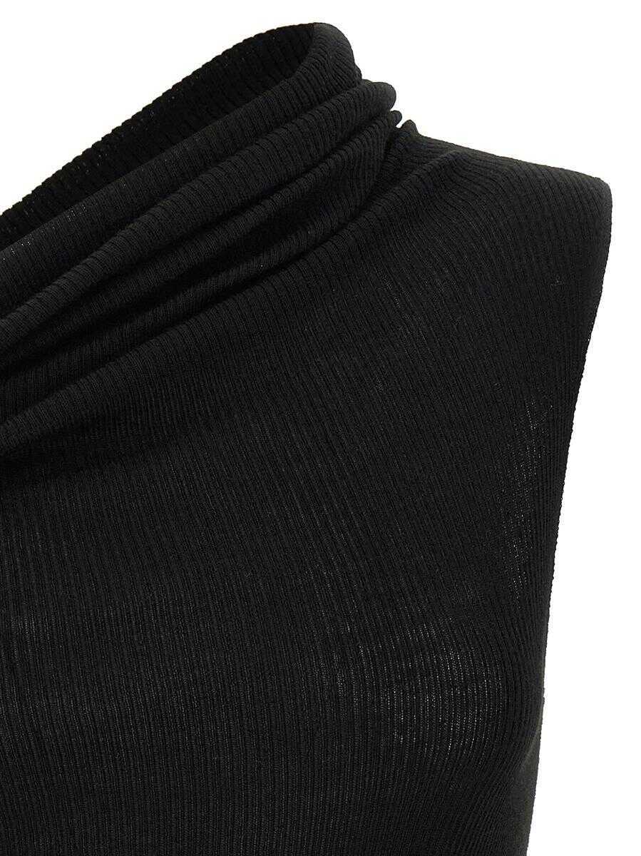 Topuri Rick Owens Rick Owens Athena Knit Top Black Femei (BM 19327662) 3